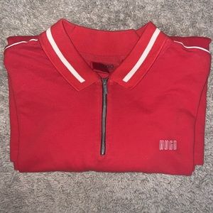 HUGO BOSS - Zipper Polo Shirt - Men's Size XL